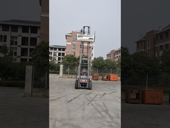 4 Ton Diesel Forklift Truck With Bale Clamp Mast Lifting Height 6m