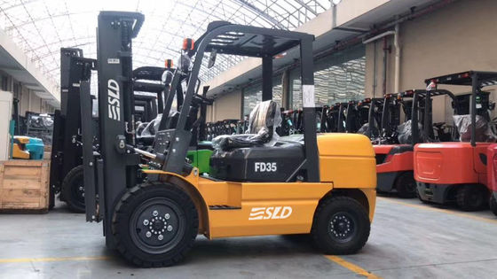 μηχανή 3m FD35 ISUZU 4JGP πνευματικό Forklift ροδών 3,5 τόνου