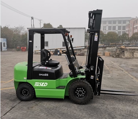2 σκηνικός ιστός Forklift diesel 2,5 τόνου ύψος 4000mm ανύψωσης φορτηγών με τη δευτερεύουσα μετατόπιση