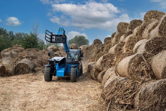 Τηλεσκοπικό περονοφόρο ανυψωτικό 4WD 3,5 τόνων με σφιγκτήρα δέματος για άχυρο και ρολό χαρτιού