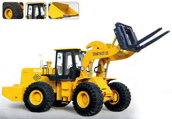 ιστός 175kw 3430mm 23 τόνοι που ανυψώνουν Forklift φραγμών το φορτωτή