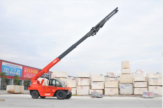 12t τηλεσκοπικό Forklift Telehandler χειριστών γερανών βραχιόνων πυροβολισμού