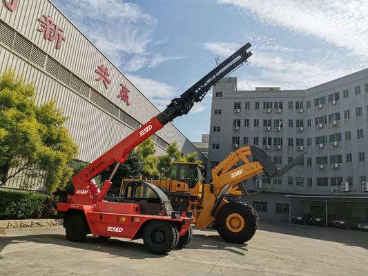12t τηλεσκοπικό Forklift Telehandler χειριστών γερανών βραχιόνων πυροβολισμού