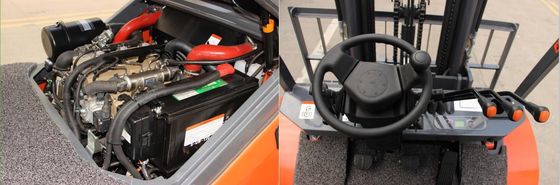 τρηπλός ιστός 5k 2.5t 4500mm τραχύ Forklift εκτάσεων 2,5 τόνου