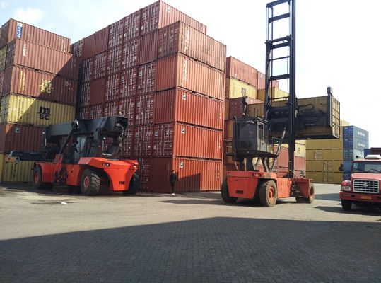 Λογιστικός forklift ναυπηγείων 9000kgs 9t κενός χειριστής εμπορευματοκιβωτίων