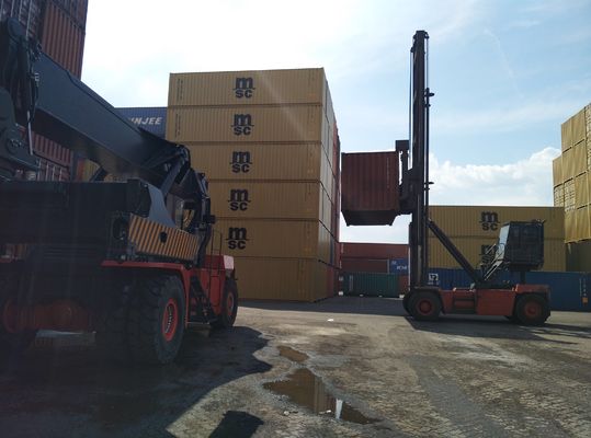 Λογιστικός forklift ναυπηγείων 9000kgs 9t κενός χειριστής εμπορευματοκιβωτίων