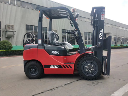 Forklift LPG βενζίνης καυσίμων 3000mm 6k 3t διπλή μηχανή