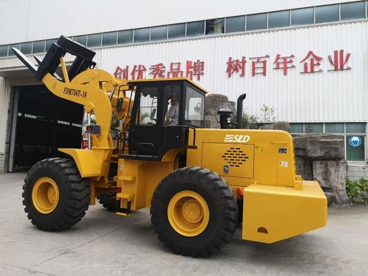 Πυρίμαχος Forklift 18T φορτωτής μπροστινών μερών με το δίκρανο σπειρών χάλυβα