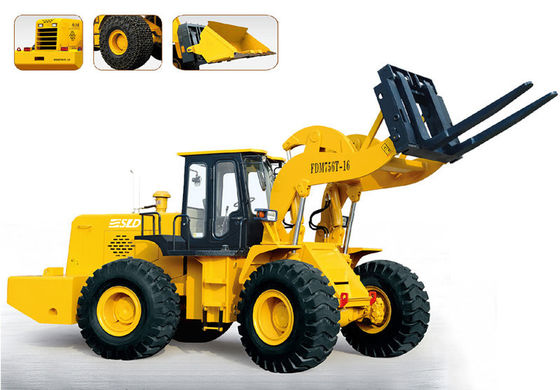 16t Forklift μπροστινών μερών φορτωτής ροδών για το χειρισμό του μαρμάρου