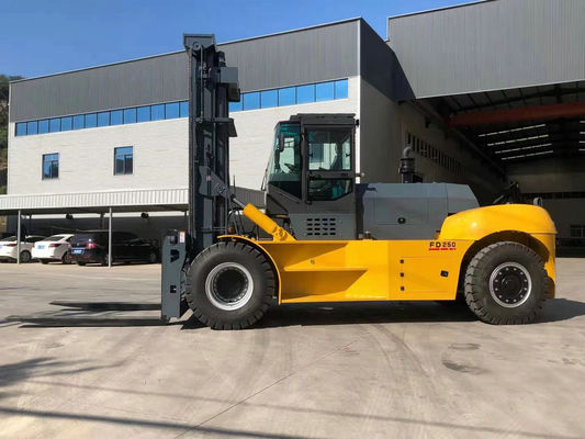 Forklift ανελκυστήρων μηχανών Weichai βαρύ εμπορευματοκιβώτιο που χειρίζεται το πορτοκαλί κίτρινο χρώμα