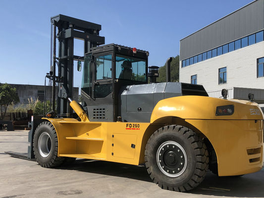 Forklift ανελκυστήρων μηχανών Weichai βαρύ εμπορευματοκιβώτιο που χειρίζεται το πορτοκαλί κίτρινο χρώμα