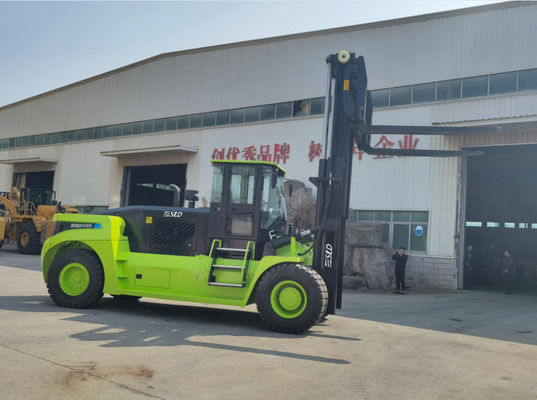 Forklift χειρισμού εμπορευματοκιβωτίων μηχανών 30T της Cummins με υδραυλικό Positioner δικράνων