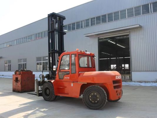 10 τόνοι εκτιμημένο Forklift 600mm diesel μηχανών φορτίων ISUZU κέντρο φορτίων