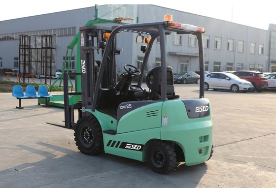 μηχανή εναλλασσόμενου ρεύματος 2.5T 48V 3 στάδιο 4.5m ηλεκτρικό Forklift αποθηκών εμπορευμάτων